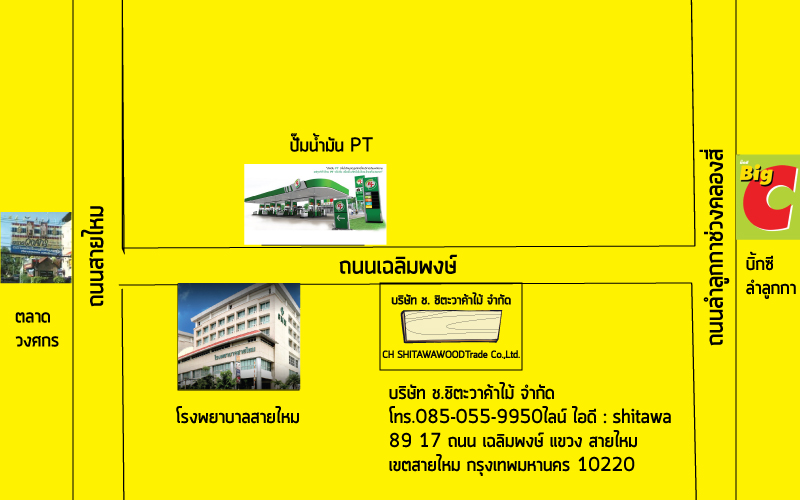 แผนที่พื้นไม้สัก